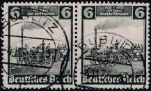 1935, Deutsches Reich, 0580, 100 let německé železnice: "Orel" 1. lokomotiva železnice Norimberk-Fürth ⊙ ◫