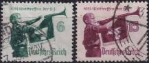 1935, Deutsches Reich, 0584/0585, Světové setkání Hitlerovy mládeže ⊙