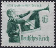 1935, Deutsches Reich, 0584y, Světové setkání Hitlerovy mládeže ✶✶