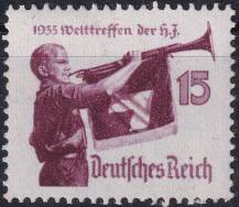 1935, Deutsches Reich, 0585x, Světové setkání Hitlerovy mládeže ✶