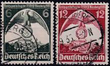 1935, Deutsches Reich, 0586/0587X, Říšský stranický sjezd, Norimberk ⊙