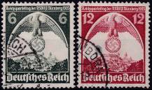 1935, Deutsches Reich, 0586/0587X, Říšský stranický sjezd, Norimberk ⊙
