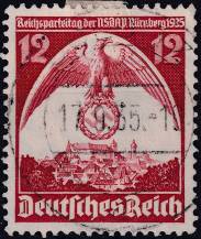 1935, Deutsches Reich, 0587XDVI, Říšský stranický sjezd, Norimberk ⊙