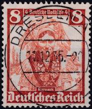 1935, Deutsches Reich, 0592, Německá pomoc v nouzi: Lidové kroje - Kurmark ⊙