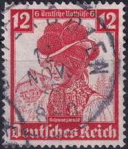 1935, Deutsches Reich, 0593, Německá pomoc v nouzi: Lidové kroje - Černý les ⊙