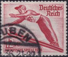 1935, Deutsches Reich, 0601, Zimní olympijské hry 1936, Garmisch-Partenkirchen - skoky na lyžích ⊙