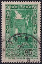 1936/1938, Alžírsko, 0109, 10 let alžírských poštovních směrovacích čísel: zemské pohledy; s "RF" - Tiemcen ⊙