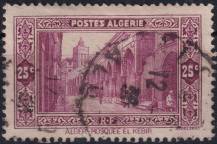 1936/1938, Alžírsko, 0110, 10 let alžírských poštovních směrovacích čísel: zemské pohledy; s "RF" - mešita El Kebir ⊙