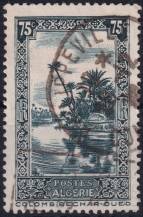 1936/1938, Alžírsko, 0117, 10 let alžírských poštovních směrovacích čísel: zemské pohledy; s "RF" - Colomb-Béchar ⊙