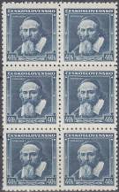 1936, ČSR I, 0300, Výplatní známka: Portréty - J. Á. Komenský ∗∗ 6blok