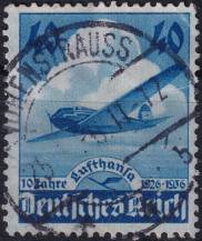 1936, Deutsches Reich, 0603, 10 let Lufthansy ⊙