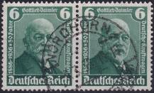 1936, Deutsches Reich, 0604, 50 let motorových vozidel; Otevření "Mezinárodní výstavy automobilů a motocyklů Berlín 1936" - Gottlieb Daimler ⊙ ◫