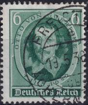 1936, Deutsches Reich, 0608, 250. výročí úmrtí Otto von Guericka ⊙
