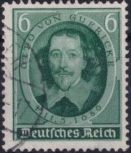 1936, Deutsches Reich, 0608, 250. výročí úmrtí Otto von Guericka ⊙