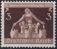 1936, Deutsches Reich, 0617, Mezinárodní kongres o obcích, Mnichov a Berlín ✶