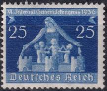 1936, Deutsches Reich, 0620, Mezinárodní kongres o obcích, Mnichov a Berlín ✶