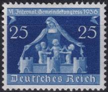 1936, Deutsches Reich, 0620, Mezinárodní kongres o obcích, Mnichov a Berlín ✶✶