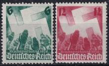 1936, Deutsches Reich, 0632/0633, Říšský stranický sjezd, Norimberk ✶