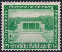 1936, Deutsches Reich, 0636, Zimní pomoc: Moderní stavby - Luitpoldhain, Norimberk ✶