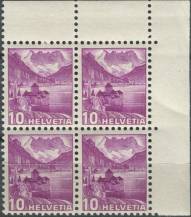 1936, Švýcarsko, 0299II, Výplatní známka: Regiony - Zámek Chillon na Ženevském jezeře ∗∗ ⊞ P H