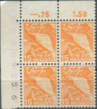 1936, Švýcarsko, 0300p, Výplatní známka: Regiony - Rhonský ledovec ∗∗ ⊞ L H