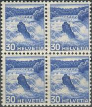 1936, Švýcarsko, 0303, Výplatní známka: Regiony - Rýnský vodopád ∗∗ ⊞