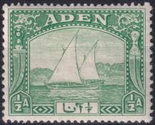 1937, Aden, 01, Výplatní známka: Dau ✶✶