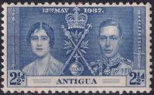 1937, Antigua, 0077, Korunovace krále Jiřího VI. a královny Alžběty ✶✶
