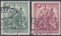 1937, ČSR I, 0318/0319, 20. výročí bitvy u Zborova ⊙