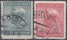 1937, ČSR I, 0322/0323, 150. výročí narození J. E. Purkyně ⊙