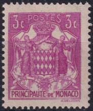 1938, Monako, 0145, Výplatní: státní znak ✶