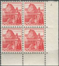 1938, Švýcarsko, 0327, Výplatní známka: Regiony ∗∗ ⊞ P D