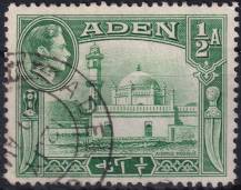 1939, Aden, 16a, Výplatní známka: zemské motivy - mešita Aidrus ⊙