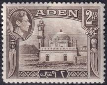 1939, Aden, 20, Výplatní známka: zemské motivy - mešita Aidrus ✶