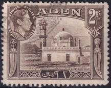 1939, Aden, 20, Výplatní známka: zemské motivy - mešita Aidrus ⊙