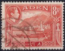 1939, Aden, 23, Výplatní známka: zemské motivy - Mukalla ⊙