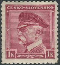 1939, ČSR I, 0352, Výplatní známka: Portréty - T. G. Masaryk ∗