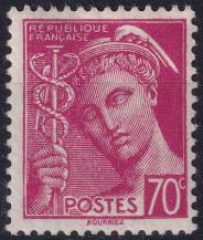 1939, Francie, 0388, Výplatní známka: Merkur ✶✶