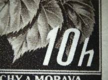 1939, Protektorát, 021DV, Výplatní známka : Lipové listy (hlubotisk) ∗∗ ⊞ o