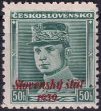 1939, Slovenský stát, 009VV, Výplatní známka: Generál Milan Rastislav Štefánik (1880-1919) ✶✶