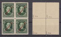 1939, Slovenský štát, 023A, Andrej Hlinka (kresba a s přítiskem SLOVENSKÝ ŠTÁT), 4blok ✶✶ 