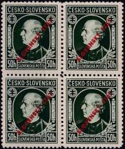 1939, Slovenský stát, 023A, Výplatní známka: Andrej Hlinka ✶✶ ⊞