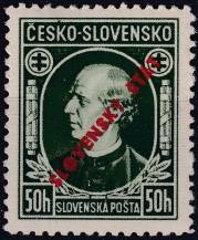 1939, Slovenský stát, 023APV, Výplatní známka: Andrej Hlinka ✶✶