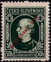 1939, Slovenský stát, 023APV, Výplatní známka: Andrej Hlinka ✶✶