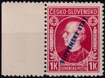 1939, Slovenský stát, 024A, Výplatní známka: Andrej Hlinka ✶✶ o L