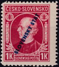 1939, Slovenský stát, 024AVV, Výplatní známka: Andrej Hlinka ✶✶
