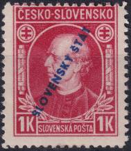1939, Slovenský stát, 024AVV, Výplatní známka: Andrej Hlinka ✶