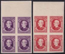 1939, Slovenský stát, 027/028N, Výplatní známka: Andrej Hlinka ✶✶ ⊞ o H