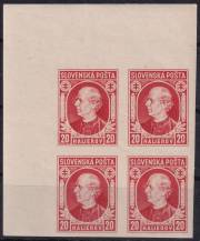 1939, Slovenský stát, 027N, Výplatní známka: Andrej Hlinka ✶✶ ⊞ L H