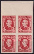 1939, Slovenský stát, 027N, Výplatní známka: Andrej Hlinka ✶✶ ⊞ o H